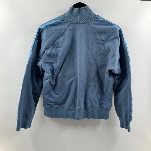 Reebok Vintage Blue Zip Up Jacket 100% Cotton Size Medium - Picture 5 of 7